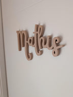 Prénom mural pour Porte de Chambre