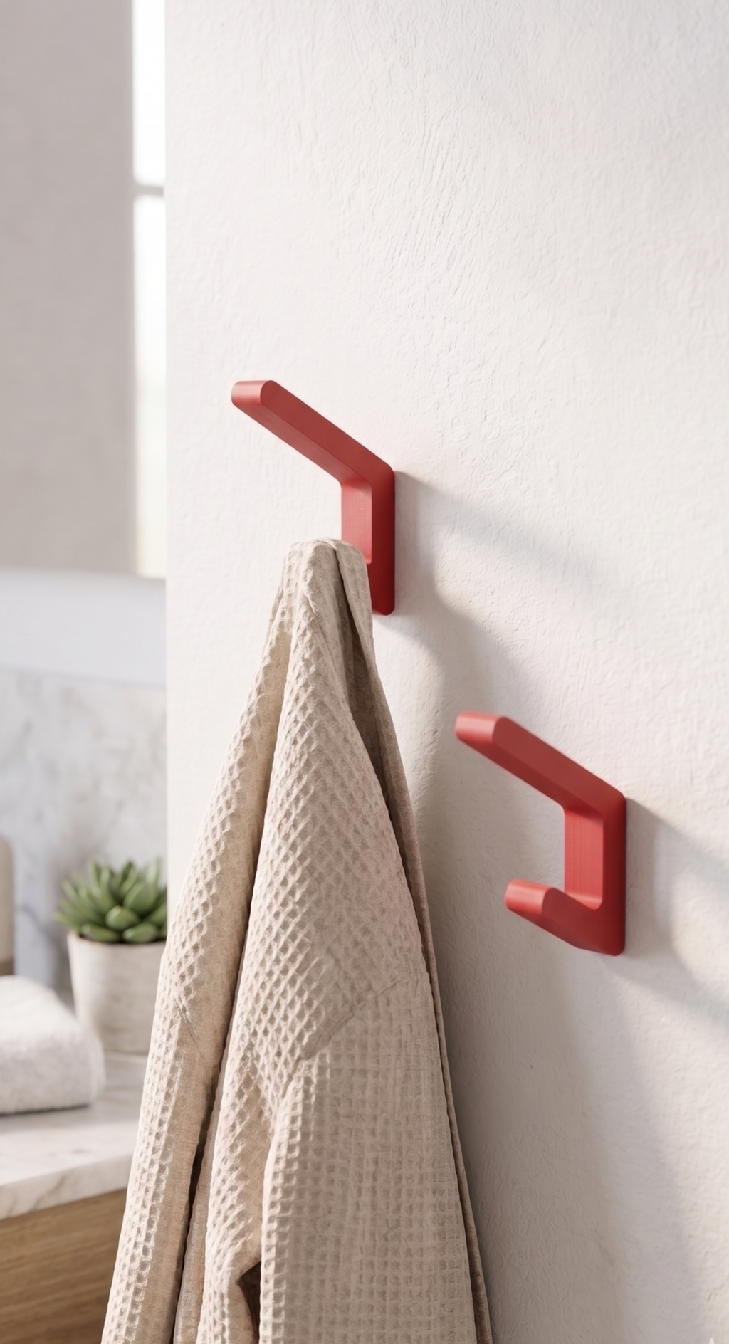 Patère Design Moderne colorée – Crochet Minimaliste – Porte manteaux coloré