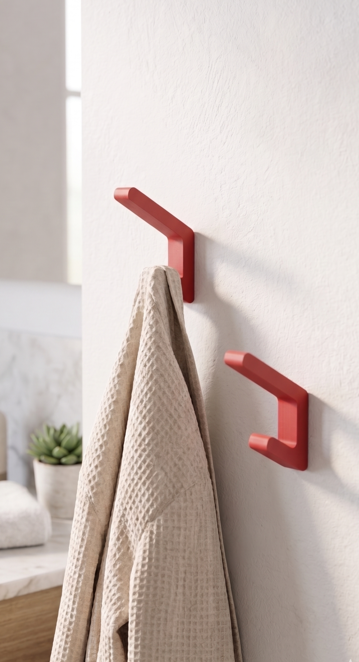 Patère Design Moderne colorée – Crochet Minimaliste – Porte manteaux coloré