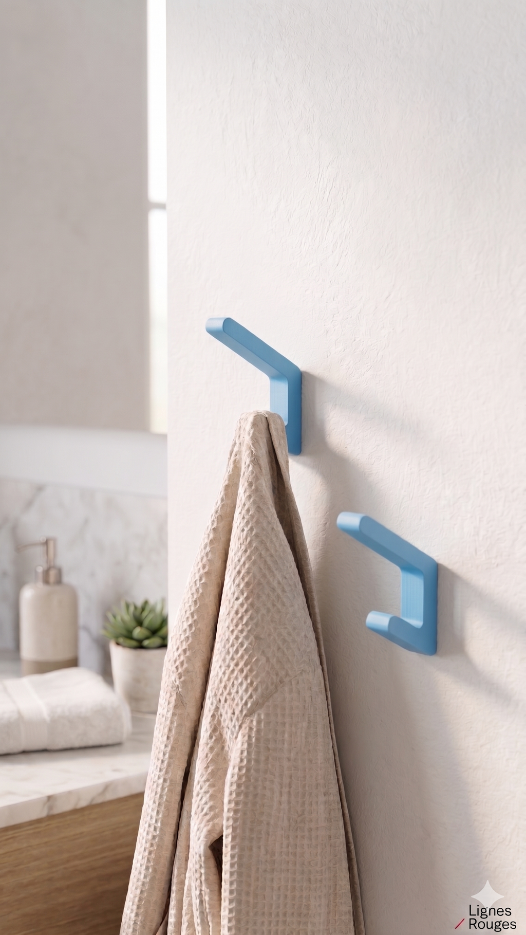 Patère Design Moderne colorée – Crochet Minimaliste – Porte manteaux coloré