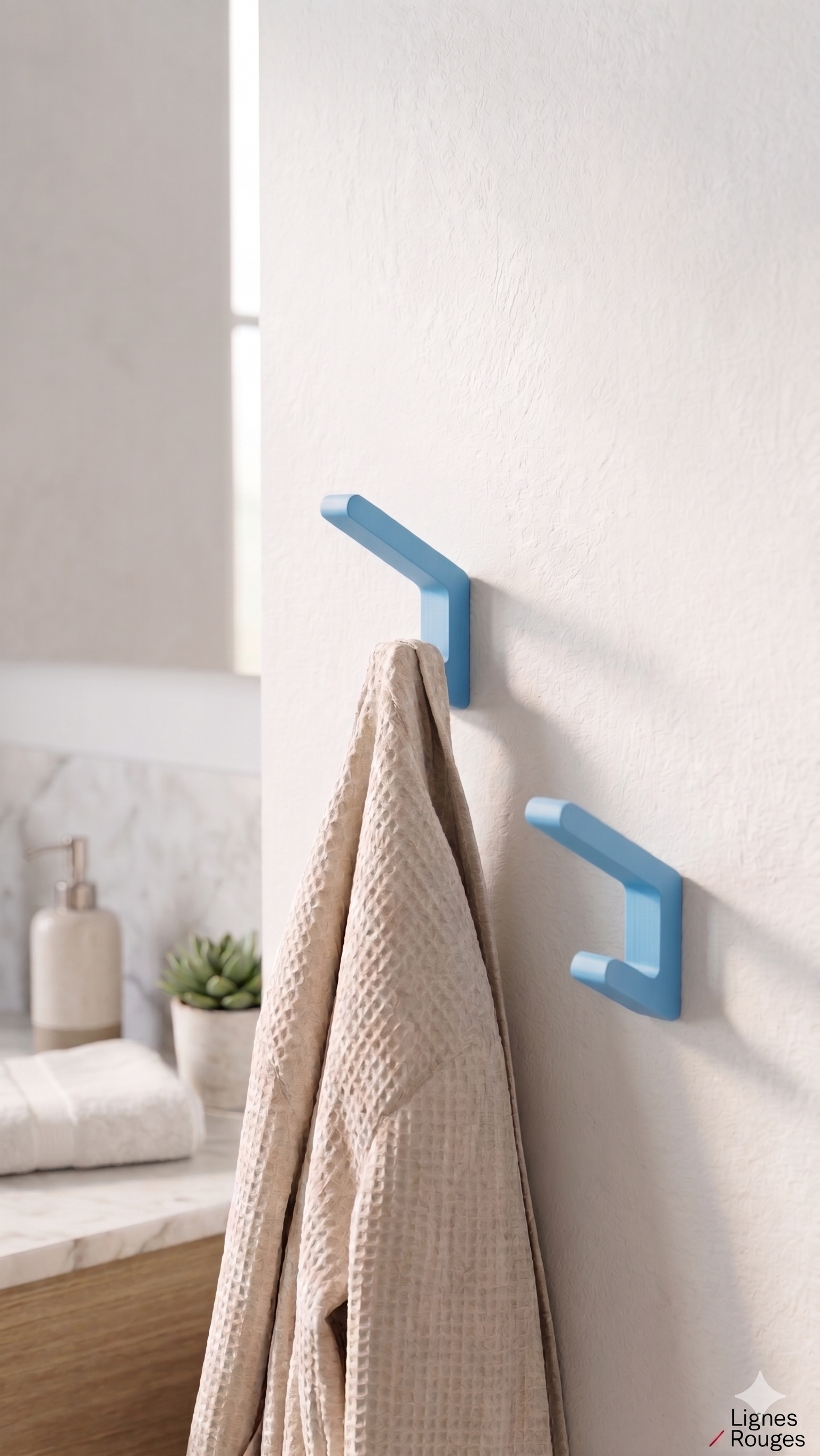 Patère Design Moderne colorée – Crochet Minimaliste – Porte manteaux coloré
