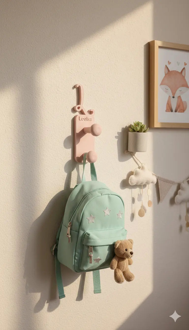 Patère Initiale prénom - Porte Manteau compacte L'Atelier des Prénoms