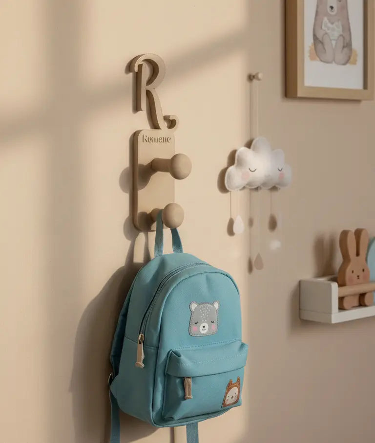 Patère Initiale prénom - Porte Manteau compacte L'Atelier des Prénoms