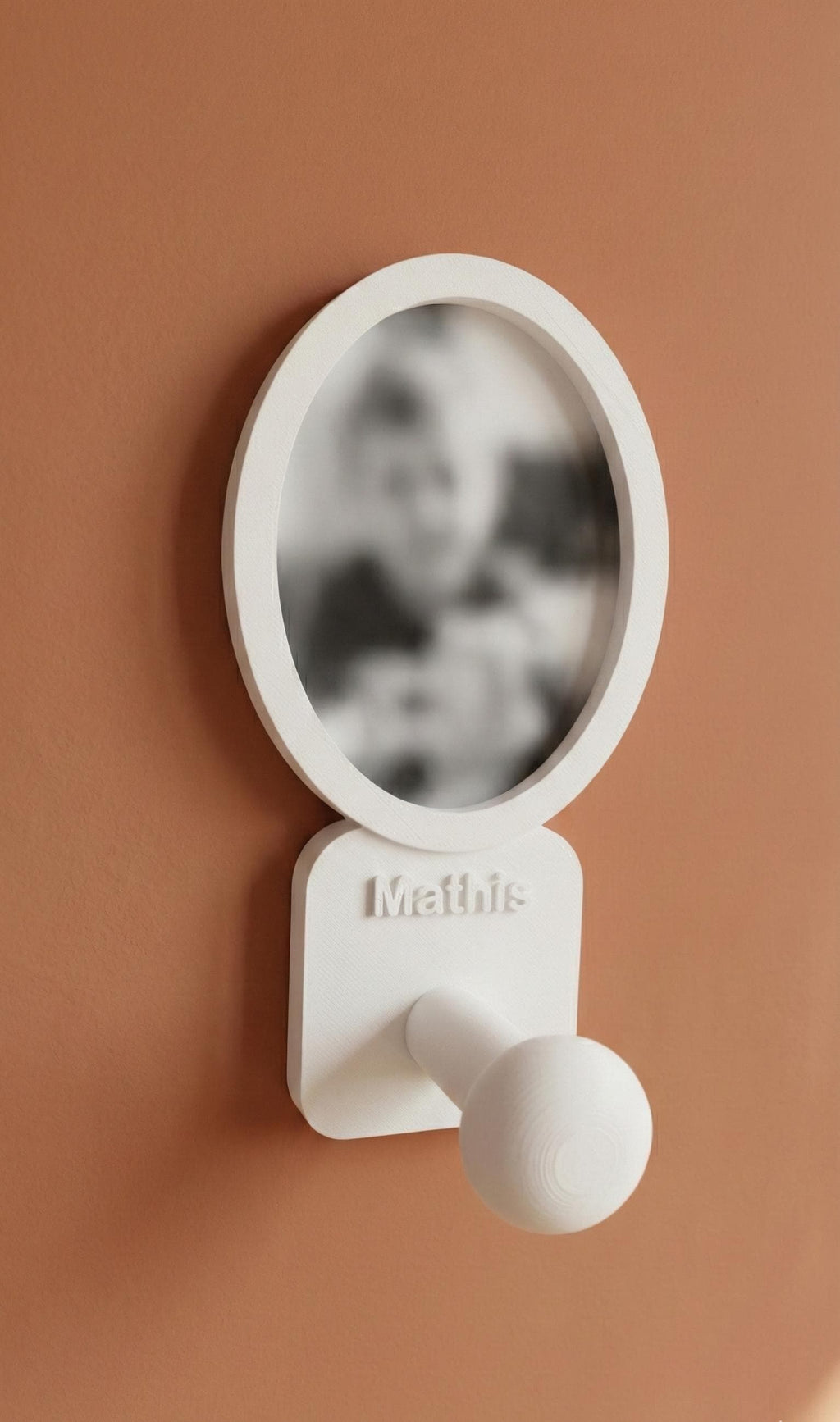 Porte Manteau mural Photo Ovale