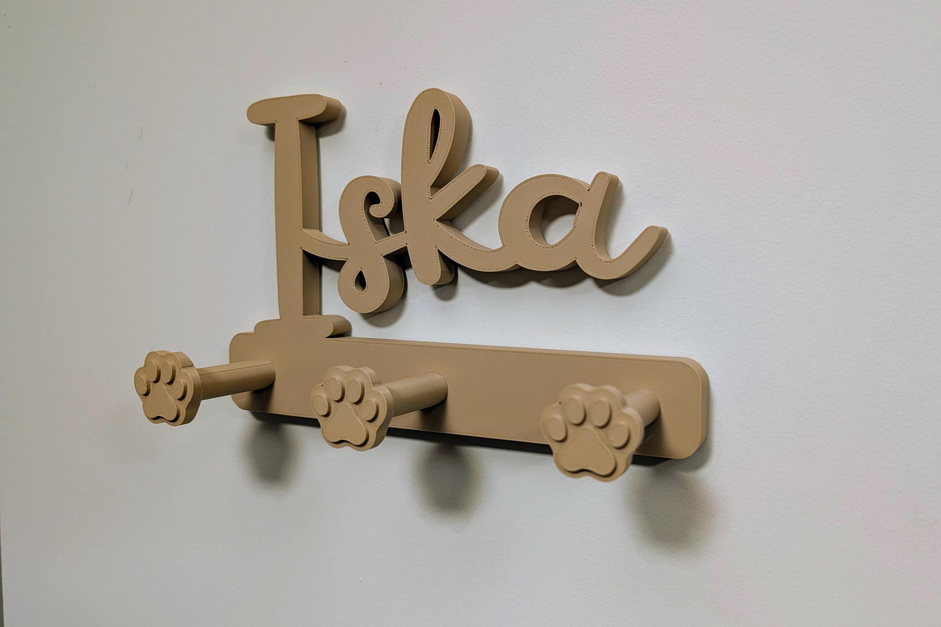 Porte-Laisse Mural Chien - Patère 2 ou 3 Crochets pour Laisse, Collier & Baudrier