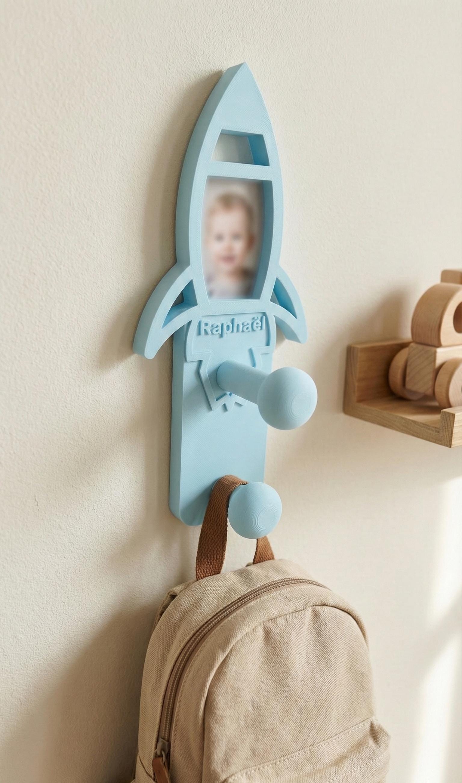 Porte Manteau mural Fusée Photo