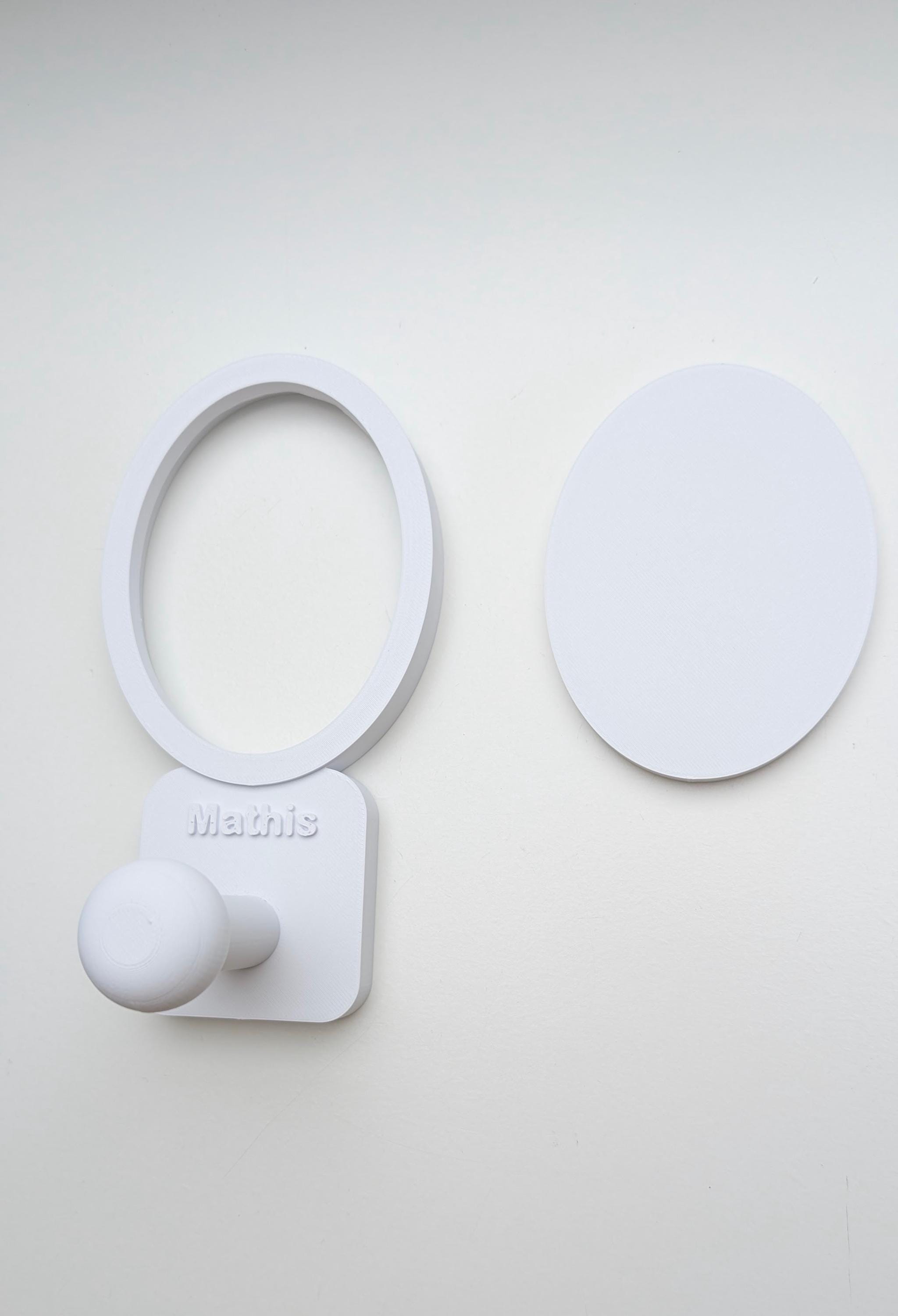 Porte Manteau mural Photo Ovale